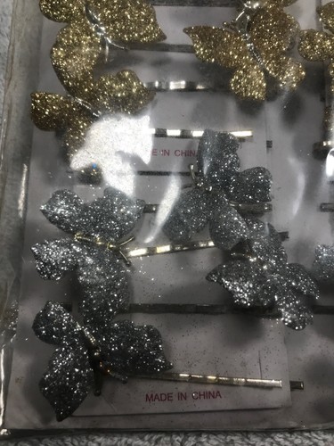 Vintage Accessories Butterflies Gold And Silver New Old Stock Carded Display