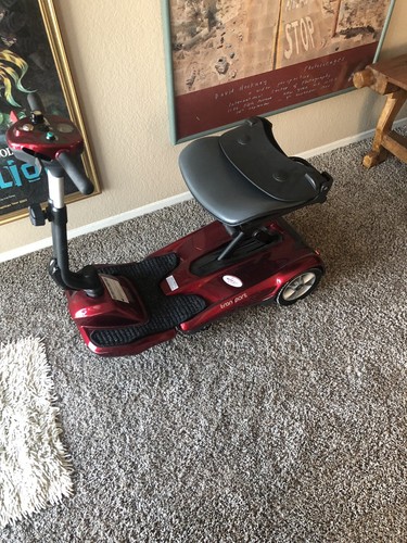 EV Rider Transport AF Automatic Folding Mobility Scooter Lightweight - Red