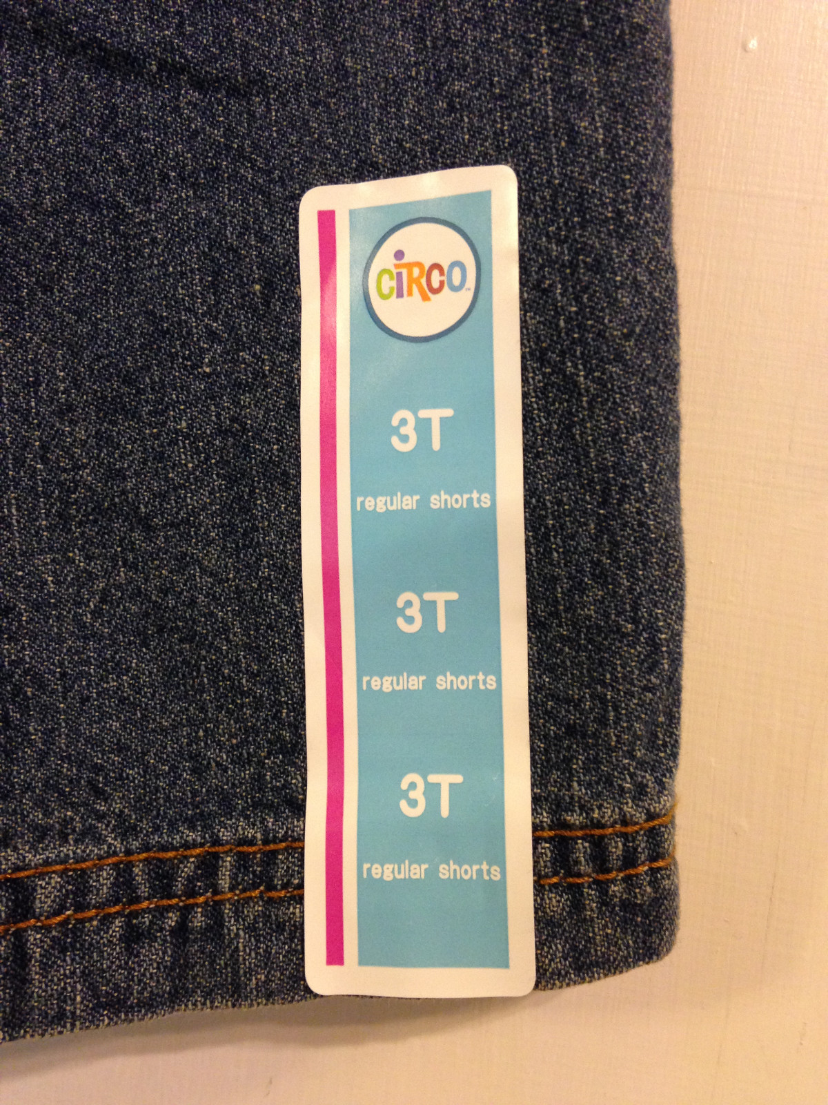 Circo Boys Shorts 3T Elastic Waist Blue Denim New