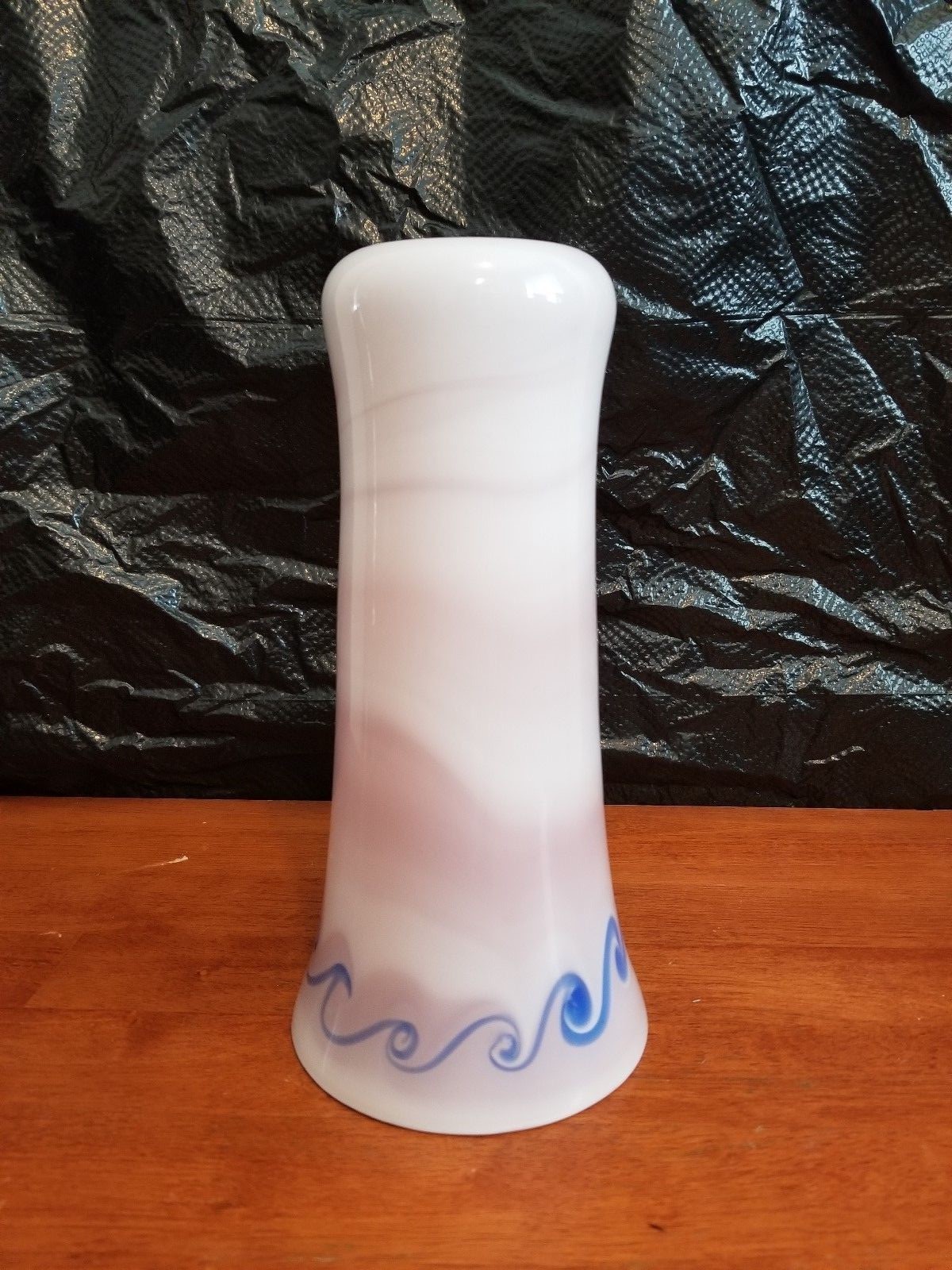 SIGNED ZELLIQUE STUDIO JOSHEP MOREL ART GLASS VASE 8 7/8