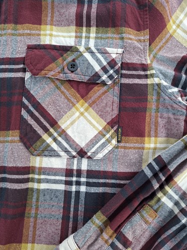 Burton Flannel Mens Button Shirt Plaid XL Snowboarding