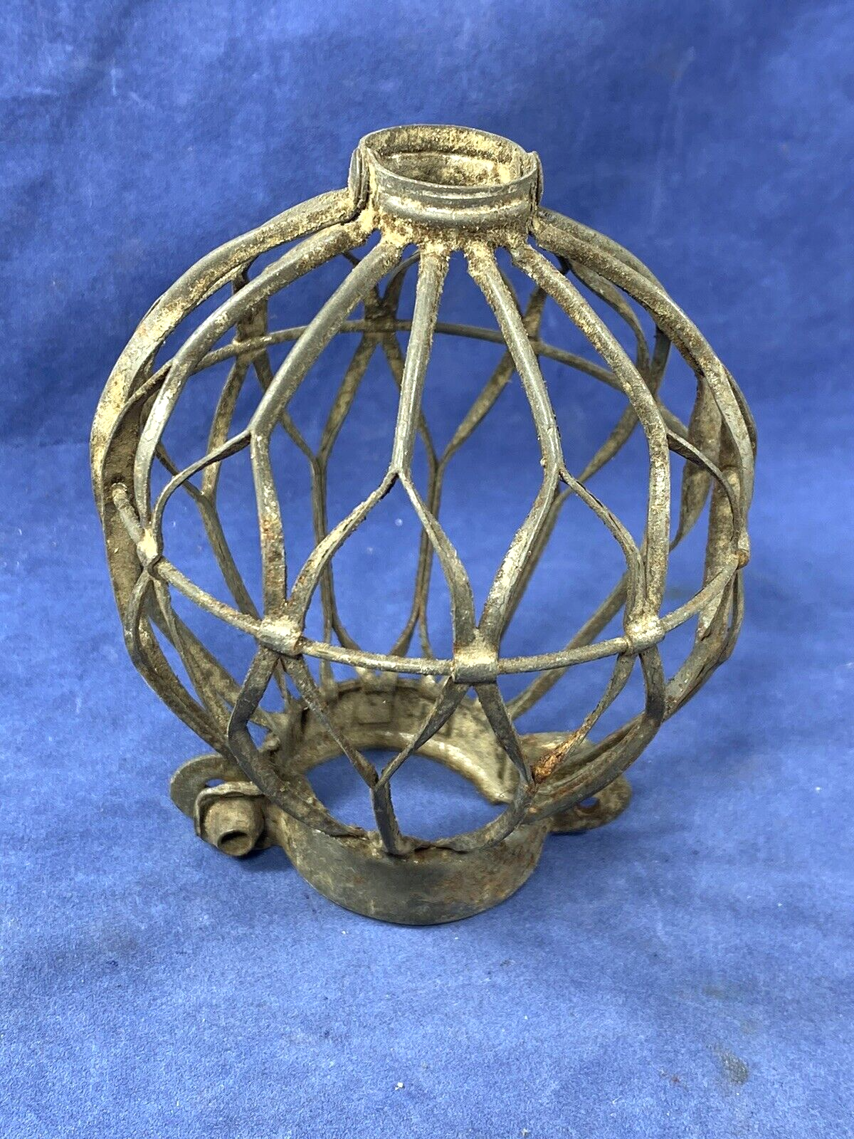 C.1925 Light Bulb Cage ~ Very Ornate, RePurpose, Christmas Light, Pendant Light?