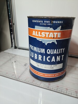 Allstate Premium Quality Lubricant #4418 Multi-Purpose 5 pound Empty Can