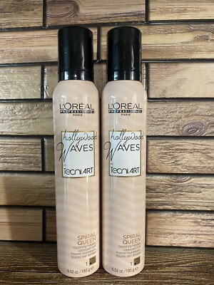 2 - L Oreal Tecni Art Hollywood Waves Spiral Queen 6.52 Oz Each