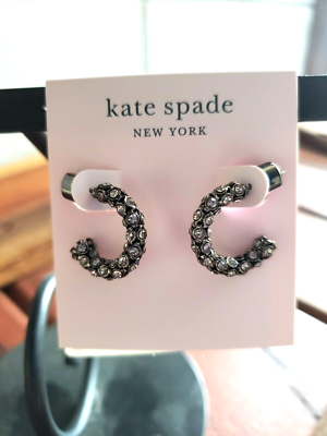 Kate spade black diamond cheap earrings
