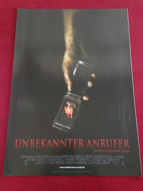 Unbekannter Anrufer Kinoplakat Poster A1, Camilla Belle, Brian Geraghty