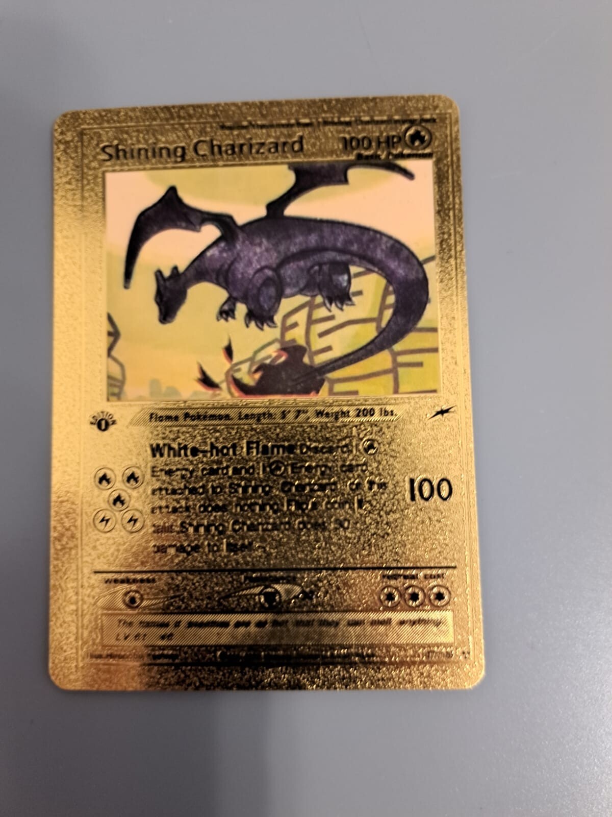 1st edition Shining Charizard gold 1995 | eBay