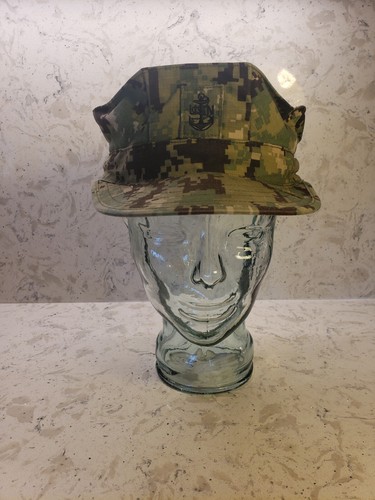 US Navy NWU Type III Digital Camo Adjustable Baseball Cap - Green Digital Camouflage Veteran Hat