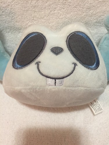 Bark Box Scary Squirrely Skull Dog Chew Toy Glow Eyes Plush Squeeker Barkbox