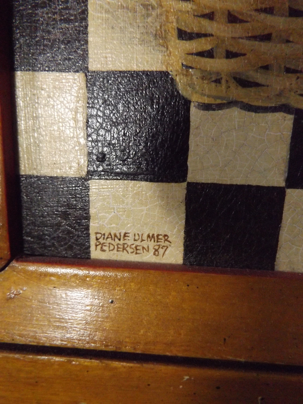 Original Diane Ulmer Pedersen painting Strawberrys in a Basket 1987