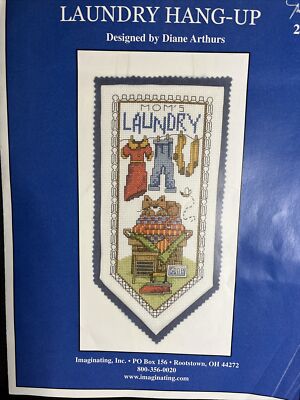 Laundry Hang -Up Cross Stitch Design Chart