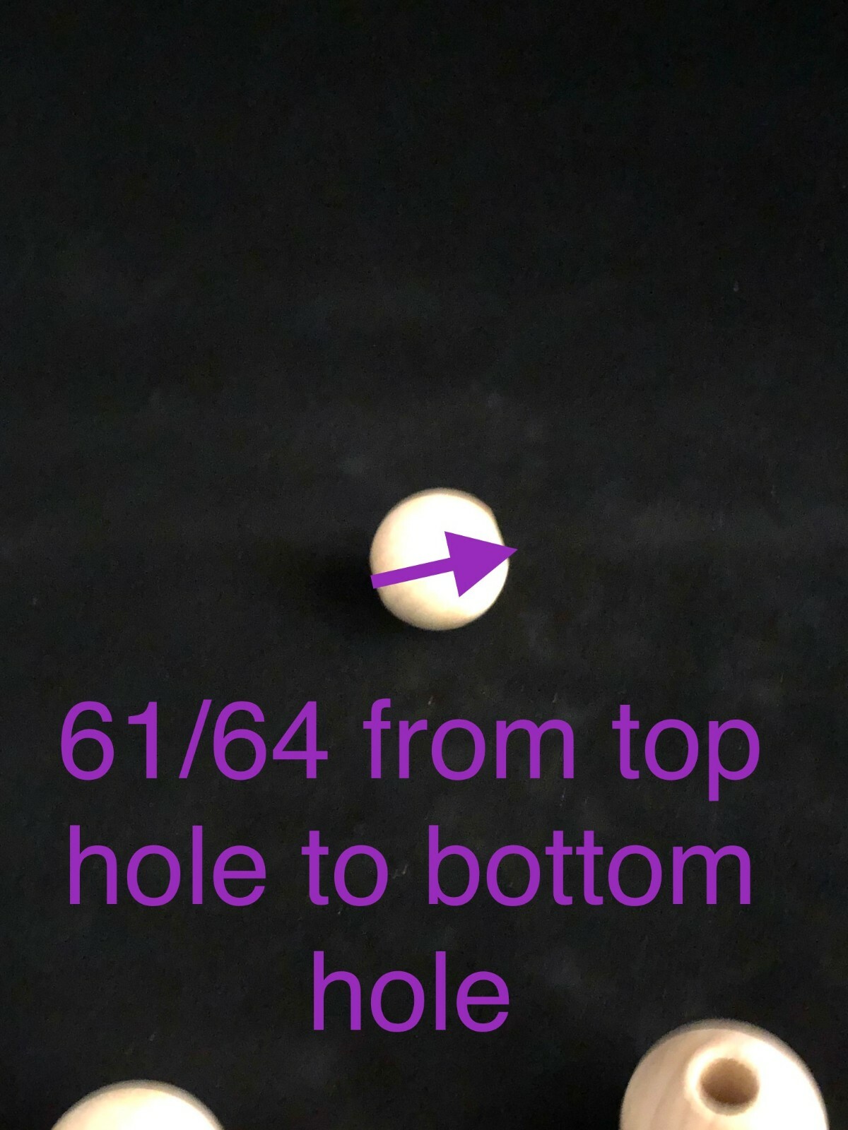 Bead Round - 1 inch with 5/16 hole 2 hole unfinished wood (10 pcs)