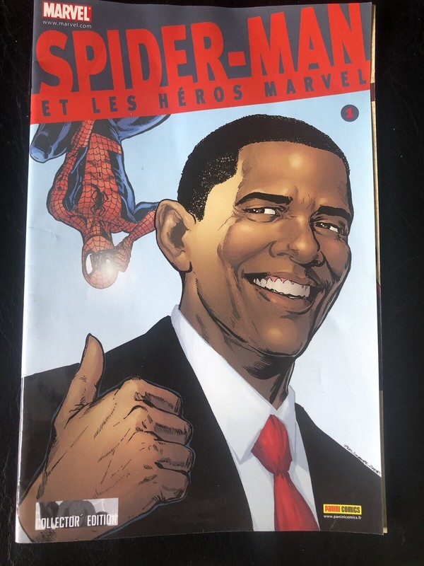 Revue Marvel Spiderman Barack Obama Nâ¢1 Avril 2009