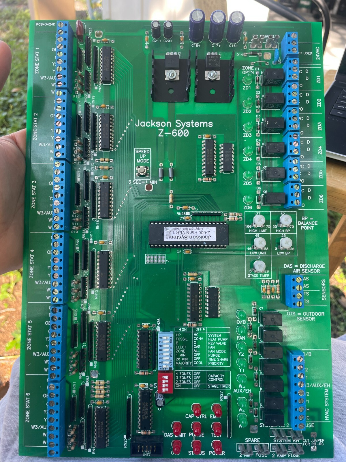 JACKSON SYSTEM PCB43424D,Z-600 PANEL VER 1.62 | eBay