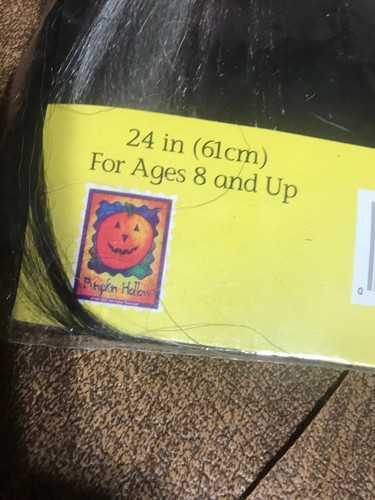 Wicked Witch Black White Streak Wig Costume Accessory