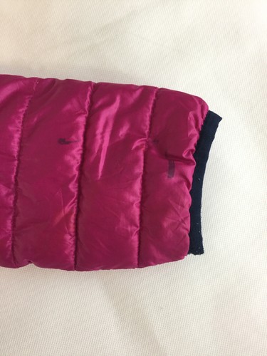 Columbia Girls Puffer Jacket Coat Medium 10/12 Fuchsia Pink Hooded Full Zip