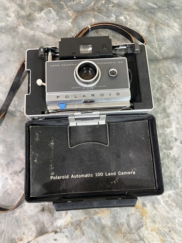 Vintage Polaroid Land Camera Model 100 w/ Original Strap