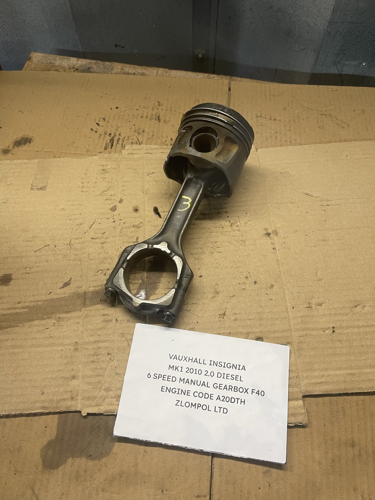 Vauxhall Insignia 2010 Mk1 2.0 Diesel (A20DTH) - Piston & Connecting Rod (3)