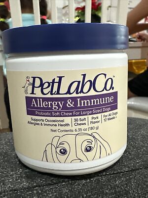 PetLab Co. Allergy & Immune Probiotic Chew for Large Sized  Dogs 6.35oz/180g