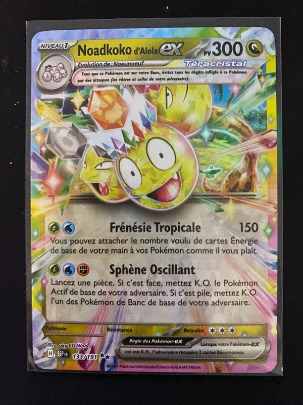 Carte Pokemon Noadkoko Ex 133/191 Ev8