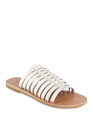 

Женские кожаные сандалии SPLENDID цвета слоновой кости Talula с круглым носком без шнуровки, Цвет слоновой кости, SD0TAL20