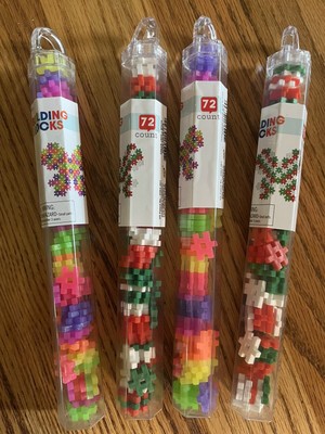 Lot of 4 Hashtag Building Blocks Teaching Supply Manipulative Neon Red GREEN