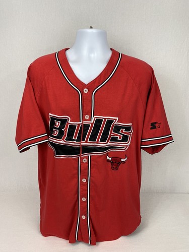 VTG 90's Starter NBA Chicago Bulls Short Sleeve Baseball