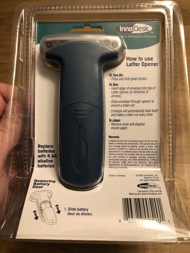 InnoDesk Portable Electric Hand Held Letter Opener Cutter NEW IN BOX Model 52000