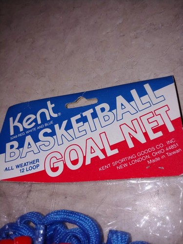 Vintage 1970's Kent Basketball Goal Net red white blue NOS all weather ABA NBA