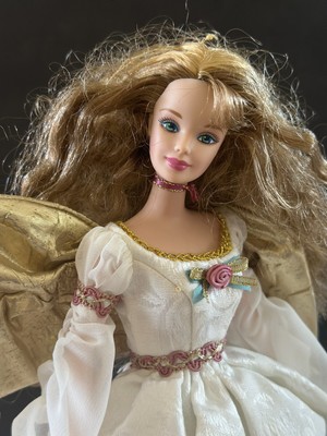 mattel 1998 angel of joy barbie doll nib 19633 timeless sentiments collection 132271129407