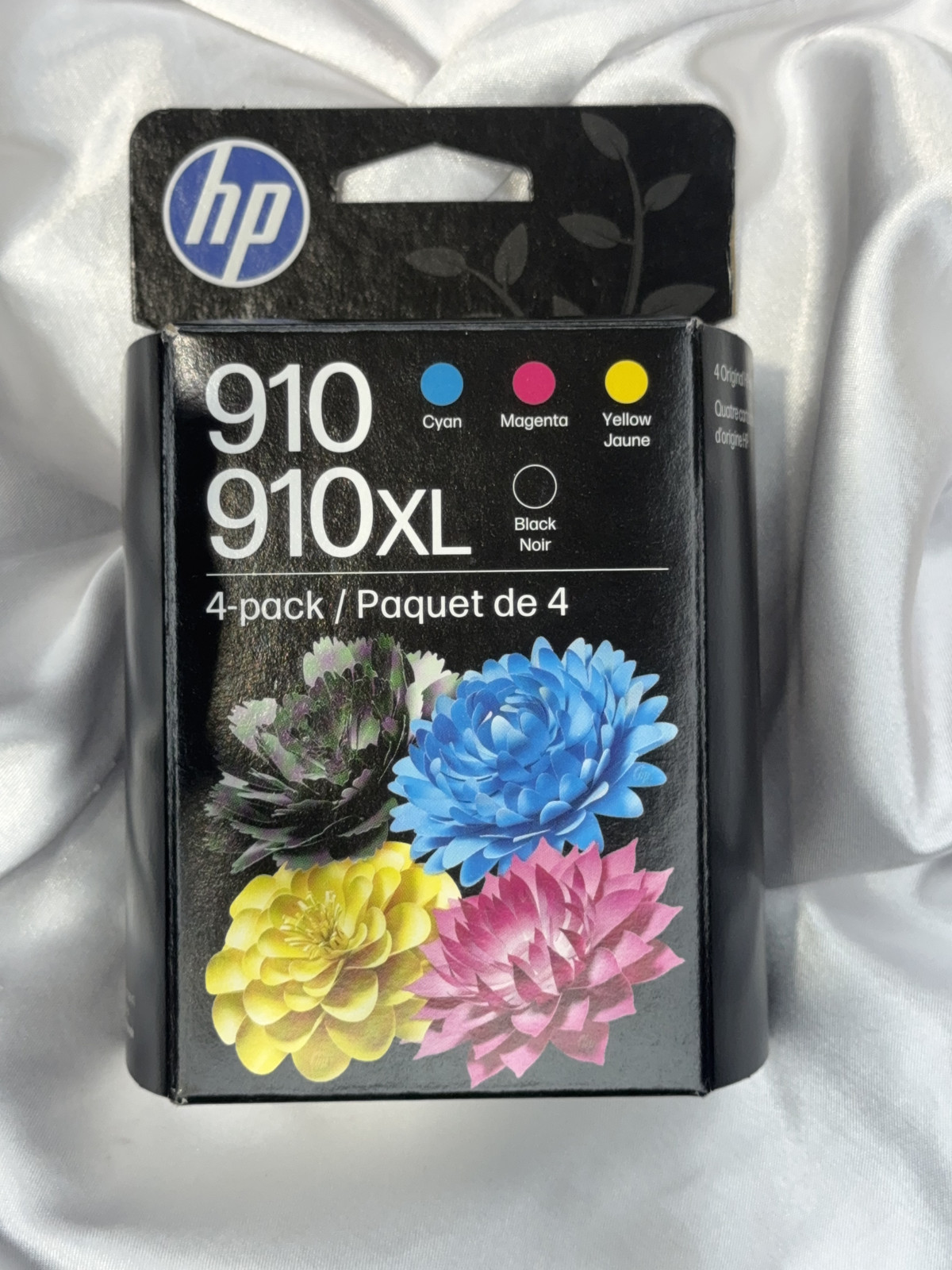HP 910 Cyan, Magenta, Yellow / 910XL Black Ink Cartridges (4-Pack) EXP:01/28
