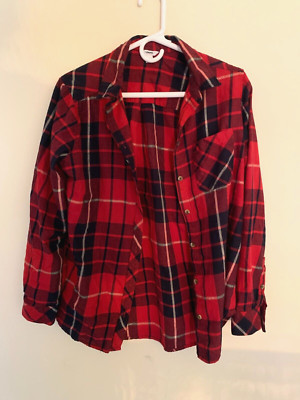 Croft & Barrow Button Down Plaid Flannel Shirt
