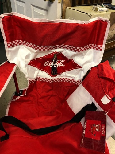 Coca Cola Folding Chair Beach Camping Retro Patio Red New