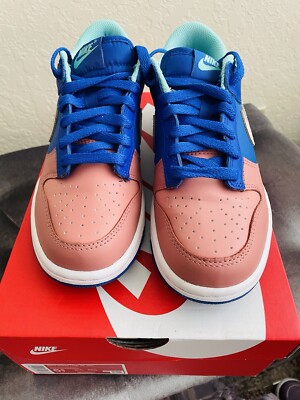 Nike Dunk Low Salmon Toe GS 5.5(women s 7)Preowned 