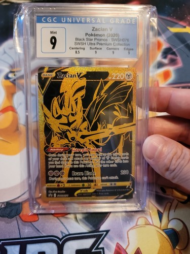 Zacian V - SWSH076 - CGC 9 - Black Star Promos - Ultra Rare
