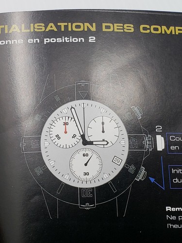 navitec chronographe tango charlie watch Instruction Manual English