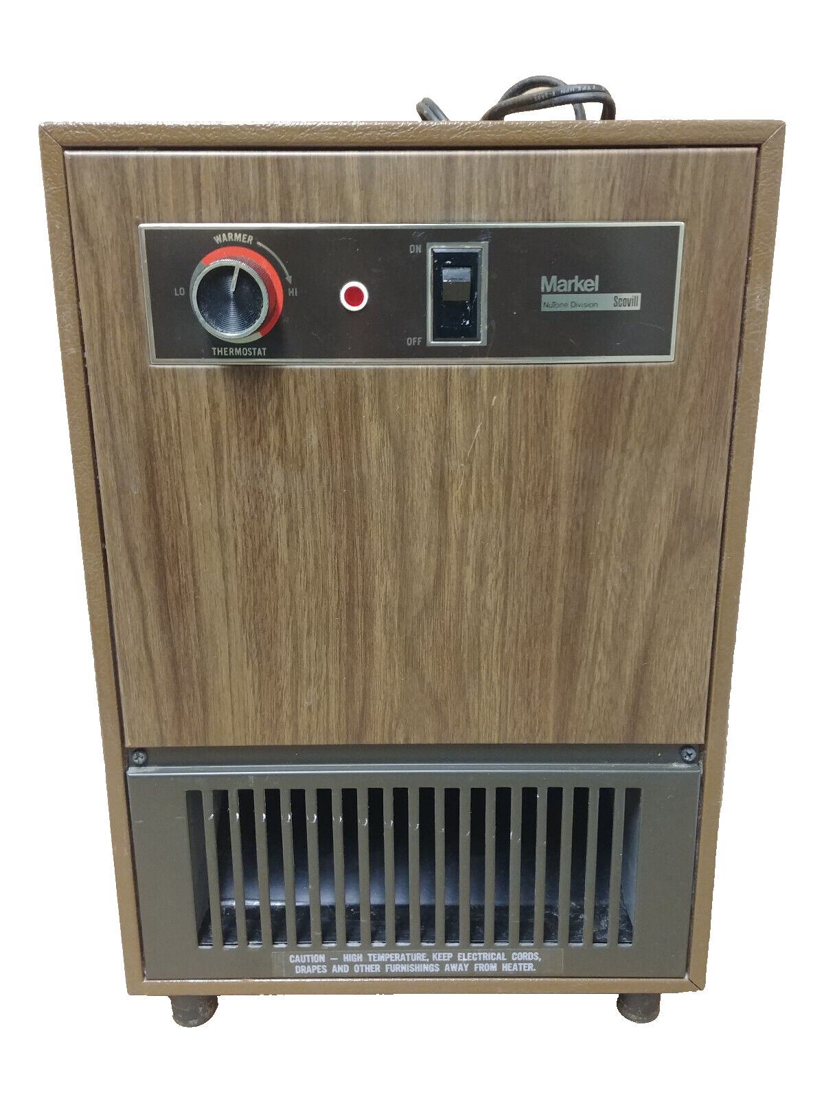 ストーブ Scovill Markel Nulone Fan-Glo Heater Vintage Fan-Glo Heetaire Markel Electric Space Heater 198T