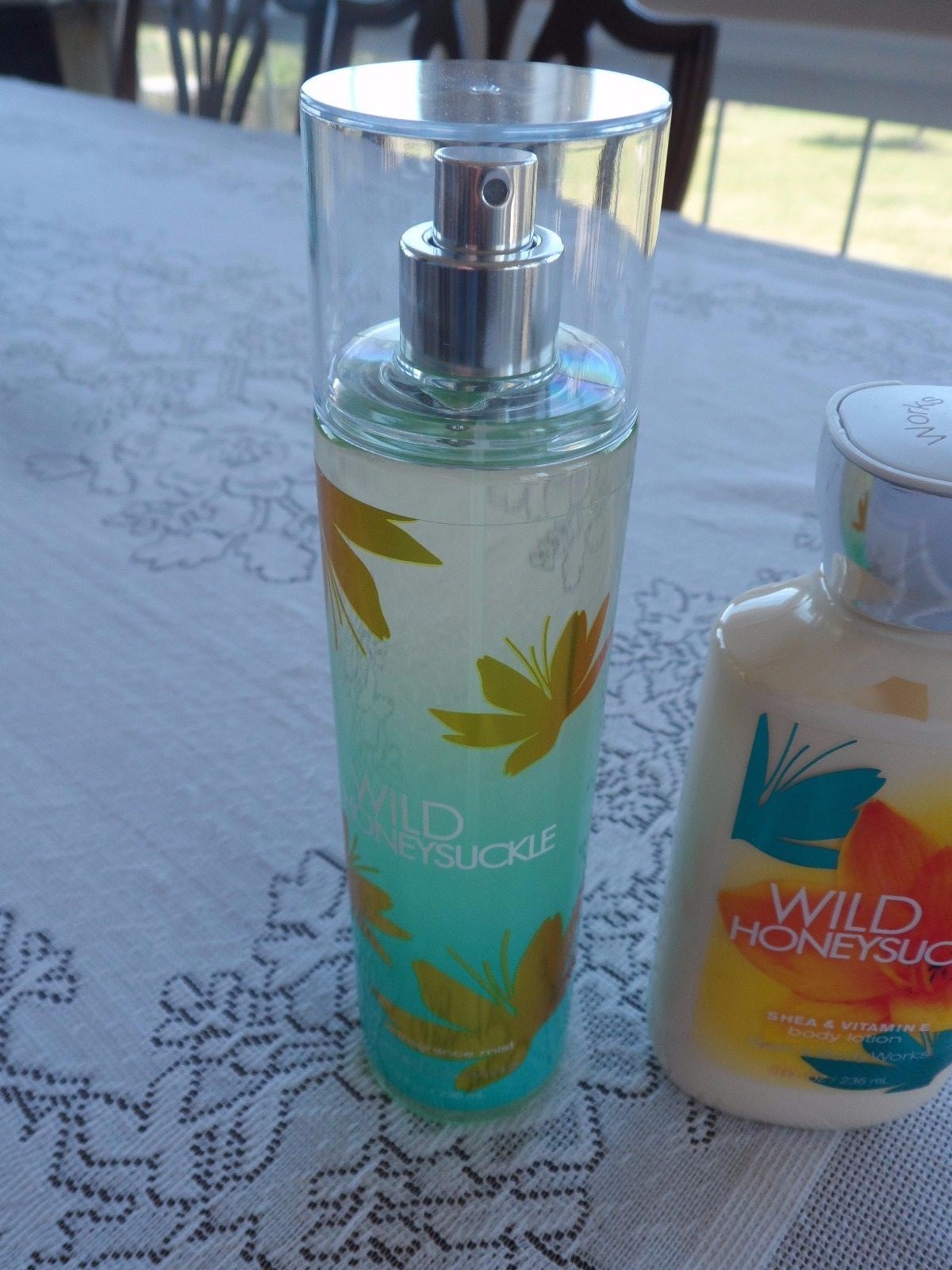 NEW Bath and Body Works Set Wild Honeysuckle Spray Lotion Retired HTF Full Sizes