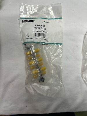 PANDUIT FAP6WST MULTIMODE 6 SIMPLEX ST ADAPTERS FIBER ADAPTER PANEL PAN-NET MM