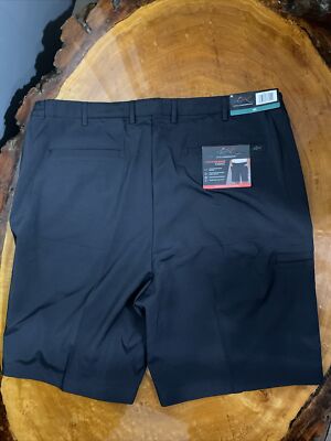 Greg Norman Men's 40 Black Performance Stretch Moisture Wicking Golf Shorts