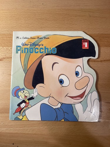 Walt Disney's Pinocchio-Golden Super Shape Book | eBay