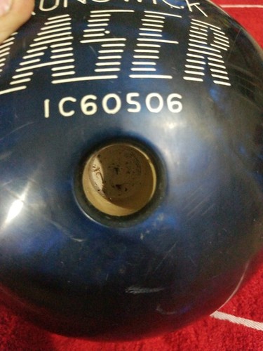 Brunswick Laser 16 pounds bowling ball vintage