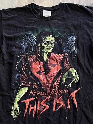 Michael Jackson Thriller Zombie T-Shirt Medium MJ Tee “This