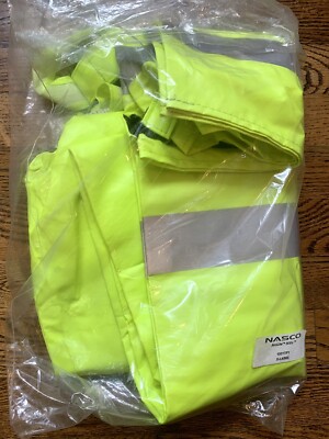 Nasco ArcLite HiVis Bibs 1501TFY XL ANSI 107 Class E, Level 2, USA