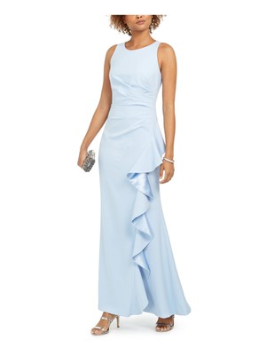 

VINCE CAMUTO Женское голубое вечернее платье макси без рукавов с разрезами Petites, Light blue