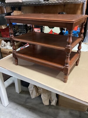 3 Tier End / Side Table - 22  High x 28 x 18  Unbranded Some Flaws