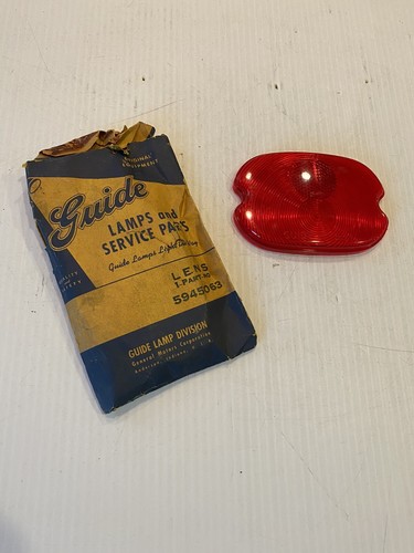 NOS 1947-1956 Chevy GMC Guide panel truck tail light Plastic lens Suburban Guide