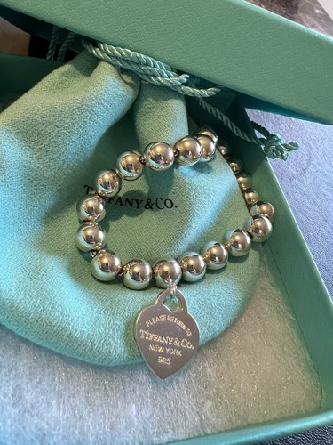 【Tiffany & Co】Return to Tiffany Heart Tag Beadネックレス Return to Tiffany™:Heart Tag Bead Necklace in Silver with a