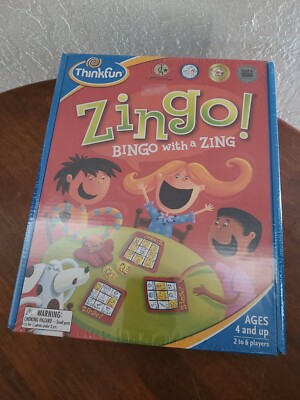 THINKFUN ZINGO GAME Bingo with a Zing Ages 4+ NEW SEALED