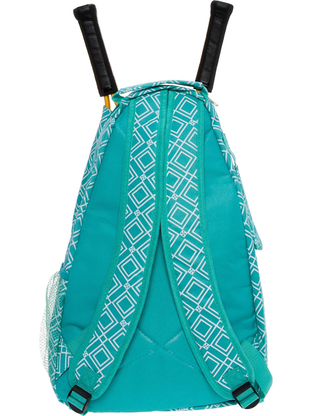 Tennis Holder Backpack Bag Women Lish Racquet S Racket Geometric Diamond Print